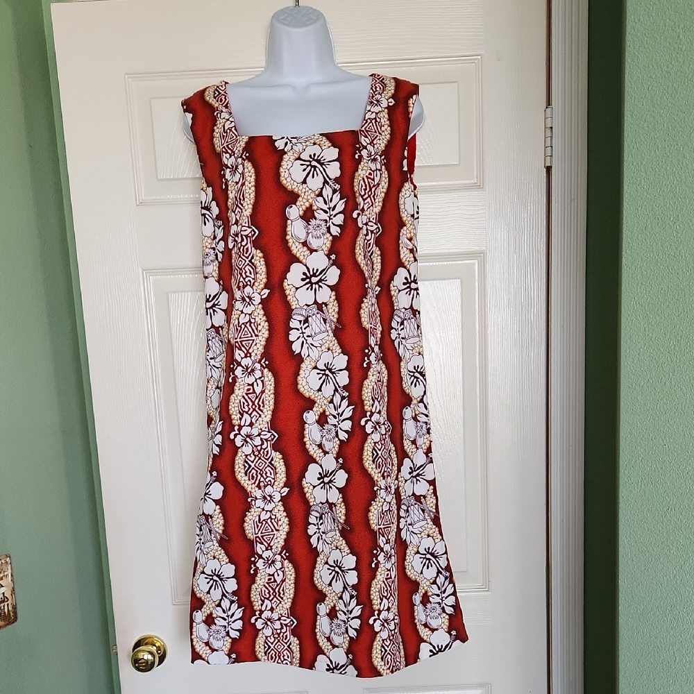 Chic Floral Red Midi Dress